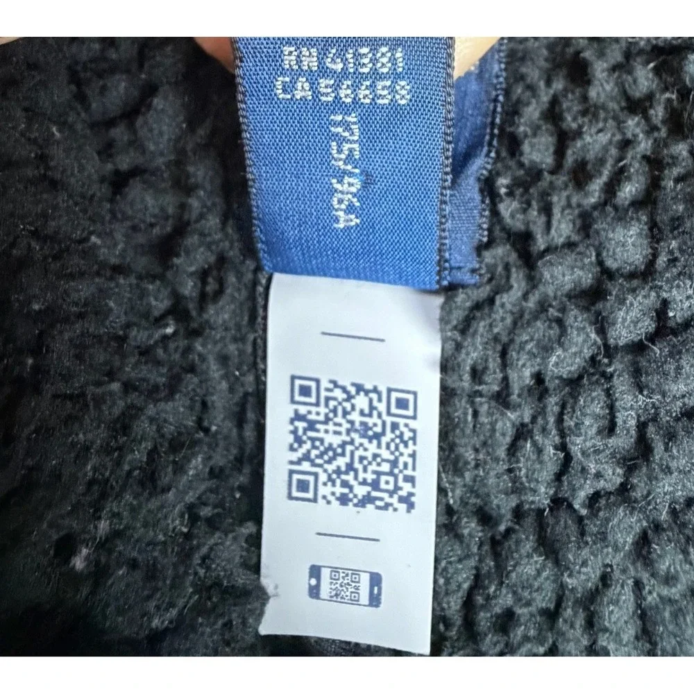 Polo Ralph Lauren Sherpa Fleece Hoodie Mens M Navy Embroidered‎ Logo Heavy Wear